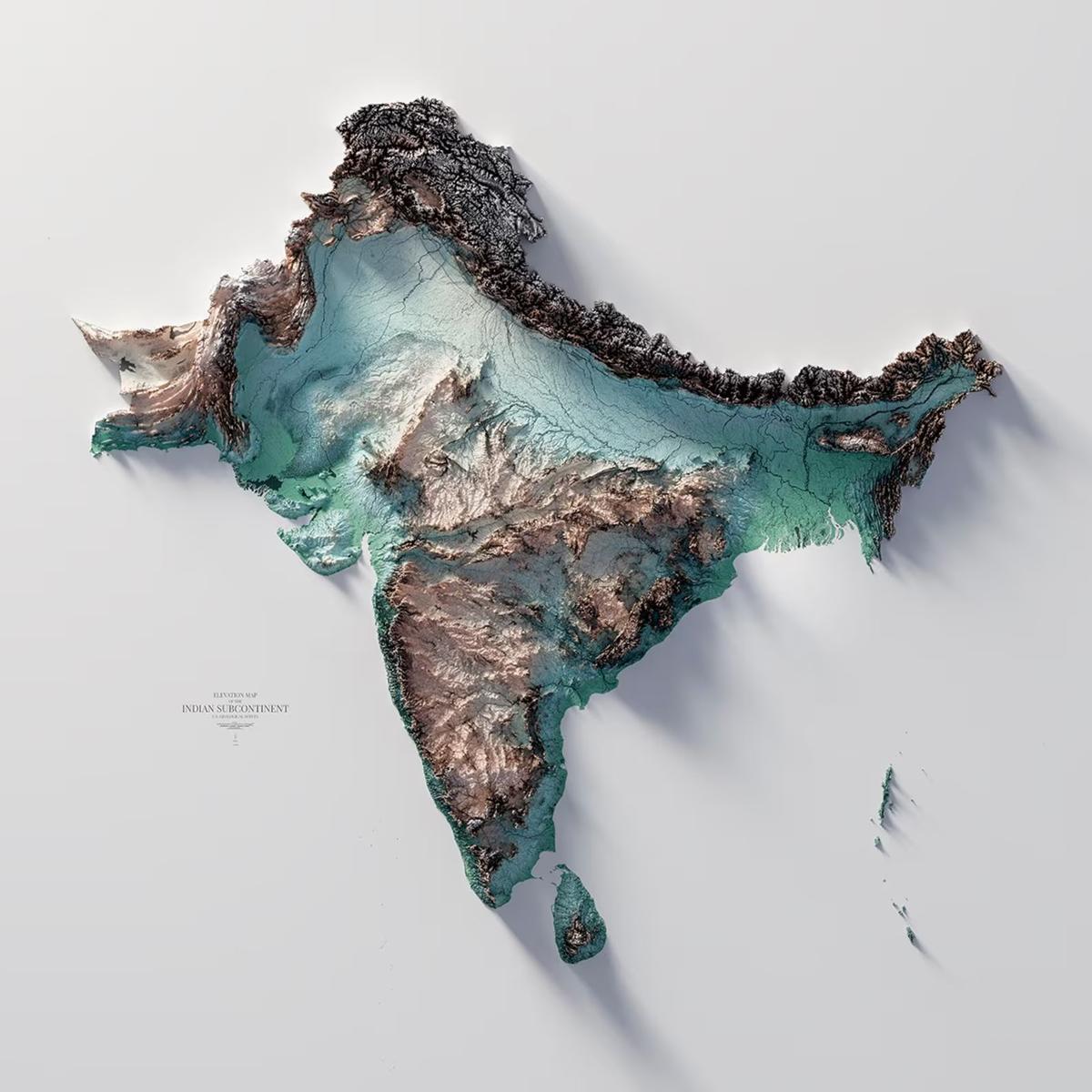 Bharat Geographic Map