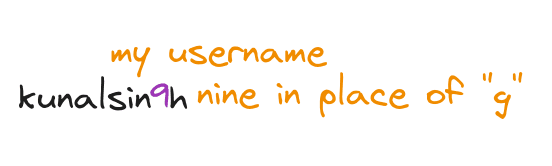 Username with 9